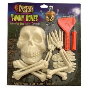 Pumpkin Masters Funny Bones Rib Cage Pattern Carving Kit w/ Arms Legs Head Hands